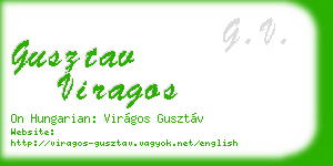 gusztav viragos business card